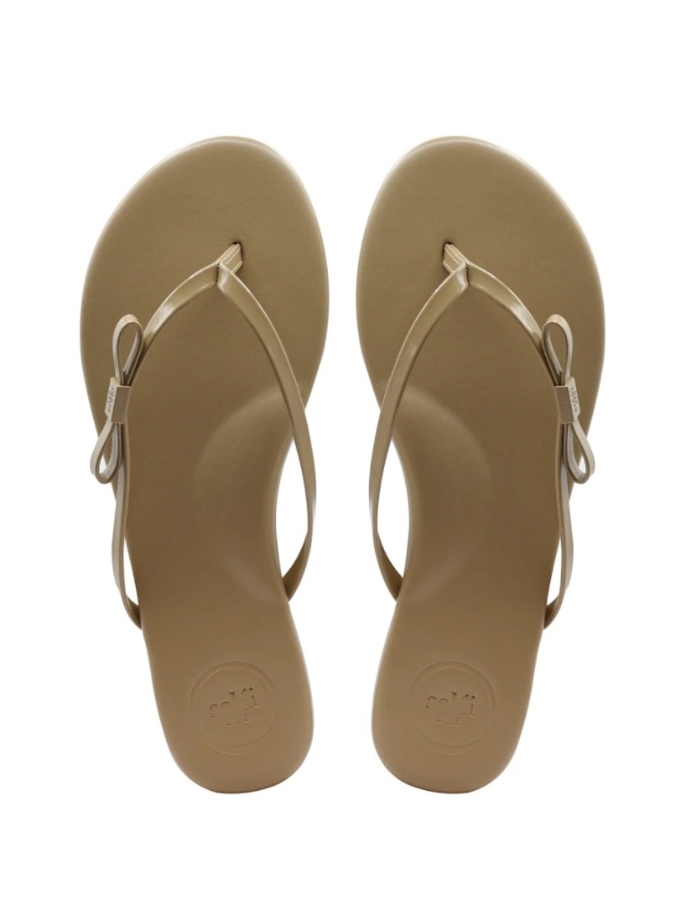 Solei Sea Indie Mini Bow Sandals Nude Size 6